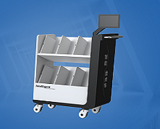 RFID智能盘点车：精准扫描长效盘点，解决图书盘点难题！